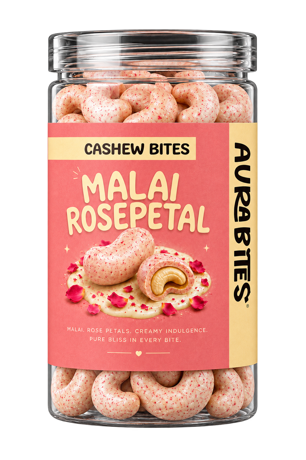 Malai Rosepetal Cashew Bites